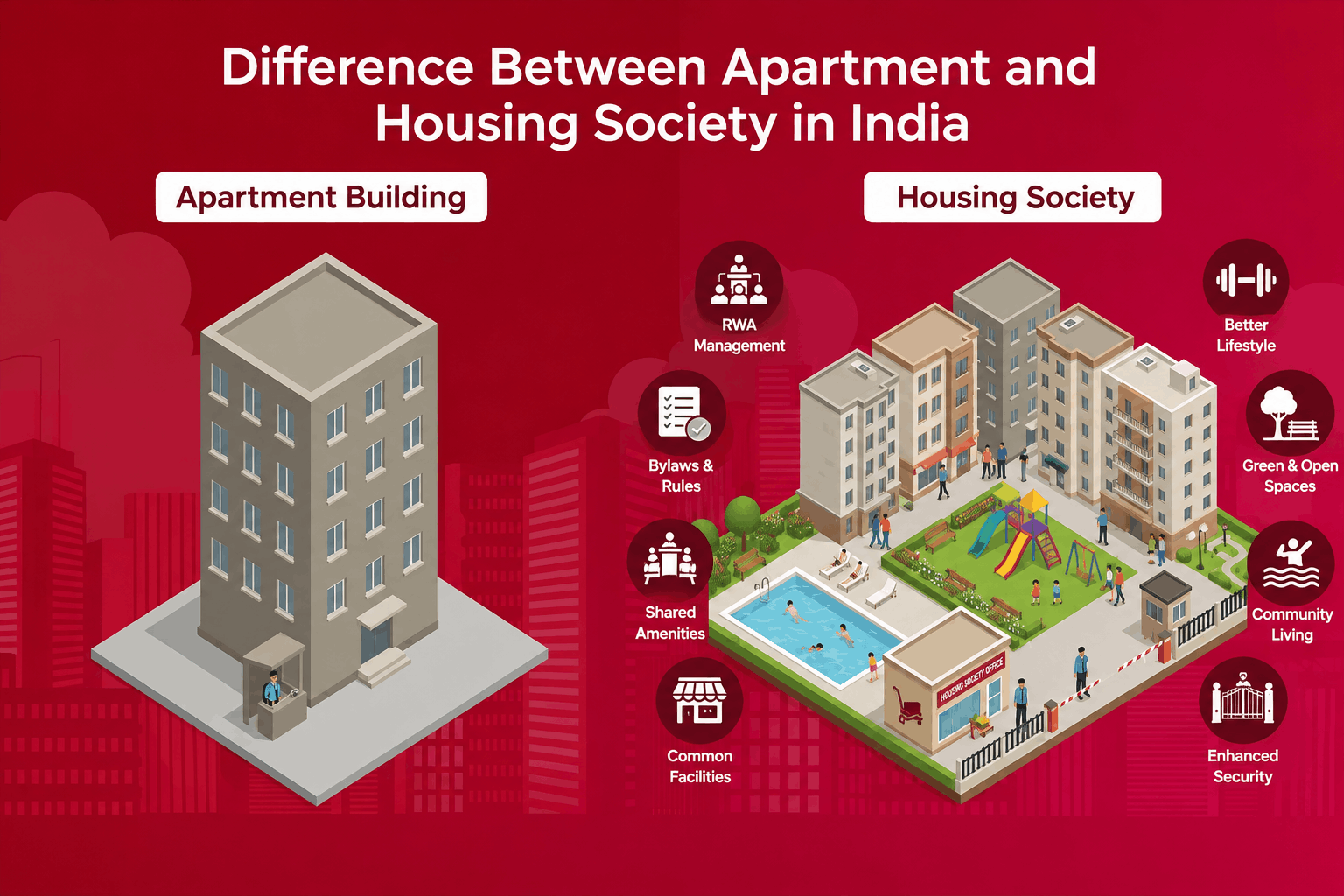 Apartments & Group Housing (अपार्टमेंट एवं ग्रुप हाउसिंग) - Rajshri Buildcon Patna Bihar